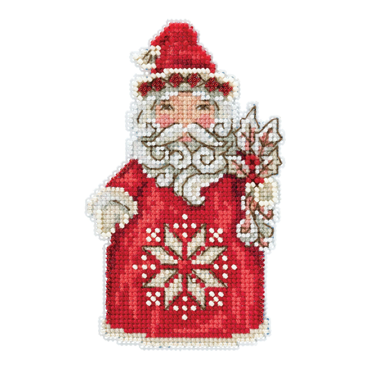 5x5 18 Count - Jim Shore Reindeer Counted Cross Stitch Kit - Mill Hill