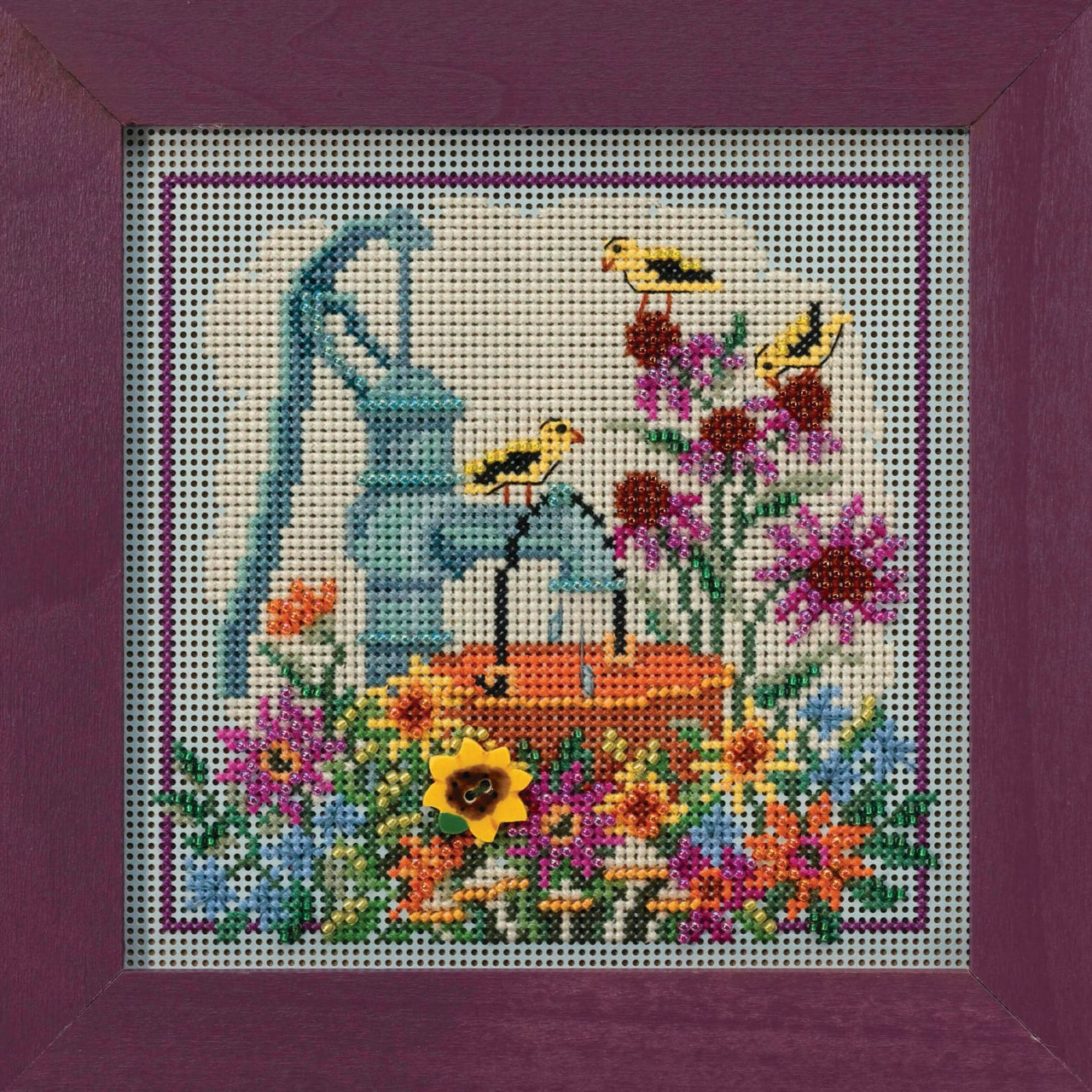 Water Pump Cross Stitch Kit Mill Hill 2020 Buttons & Beads Autumn MH142021