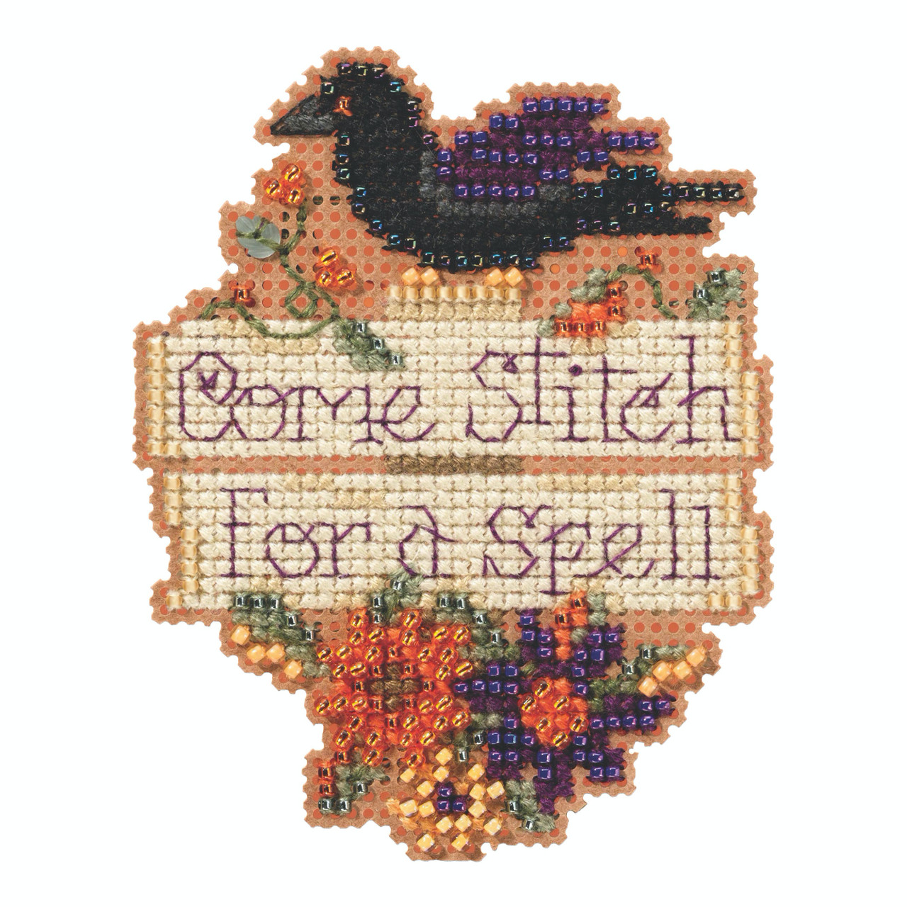 Come Stitch Beaded Cross Stitch Kit Mill Hill 2020 Autumn Harvest MH182025