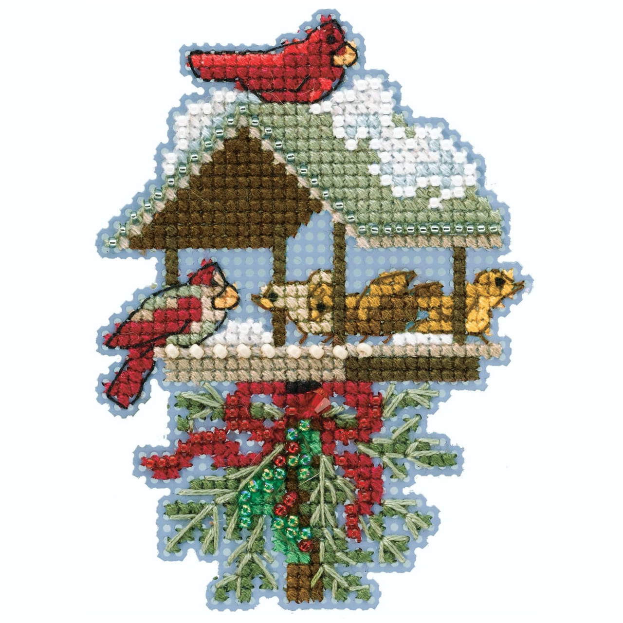 Winter Feast Cross Stitch Ornament Kit Mill Hill 2020 Winter Holiday MH182032