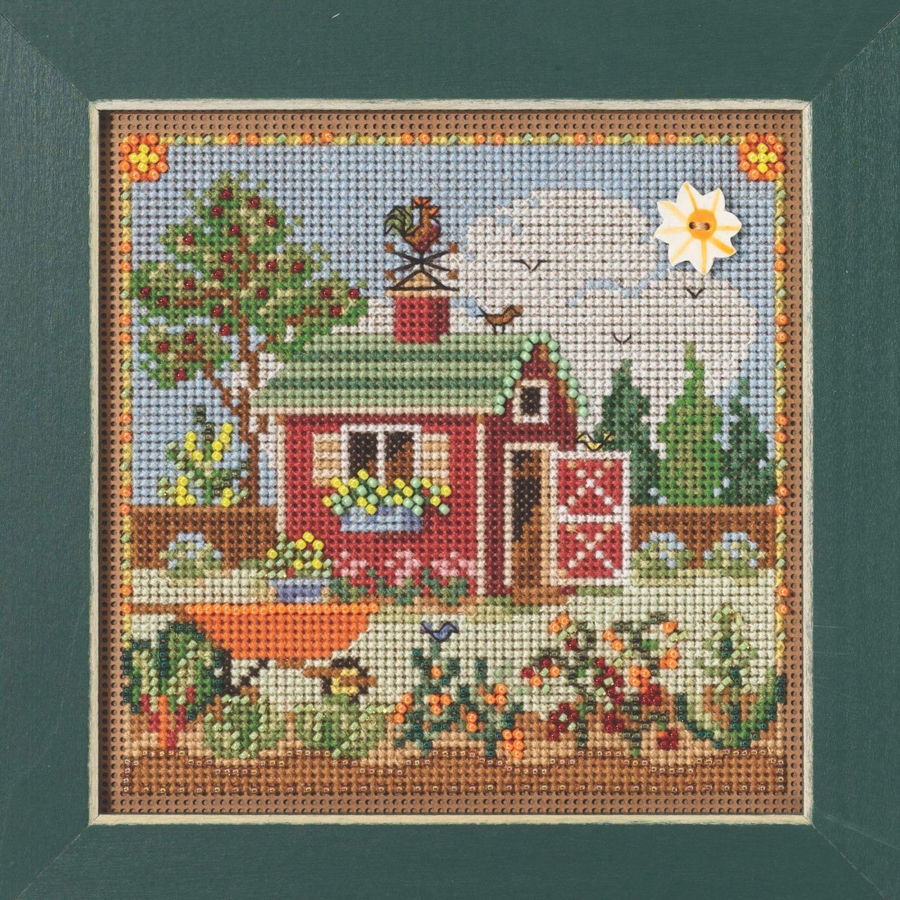 Potting Shed Cross Stitch Kit Mill Hill 2023 Buttons Beads Spring