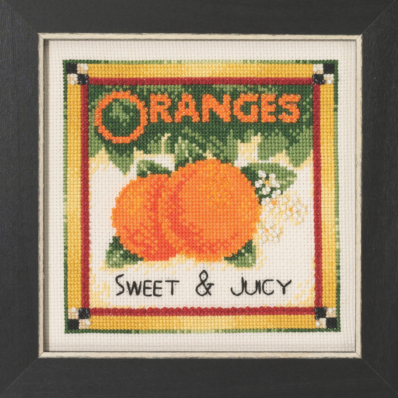 Oranges Cross Stitch Kit Mill Hill 2023 Debbie Mumm Market Fresh