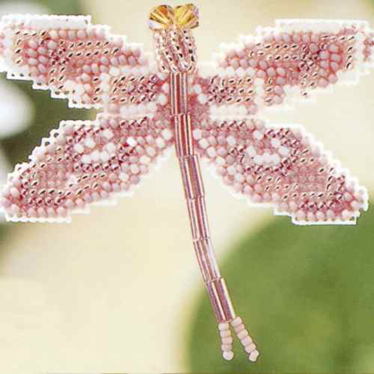 Rose Dragonfly Beaded Cross Stitch Kit Mill Hill 2000 Spring Bouquet