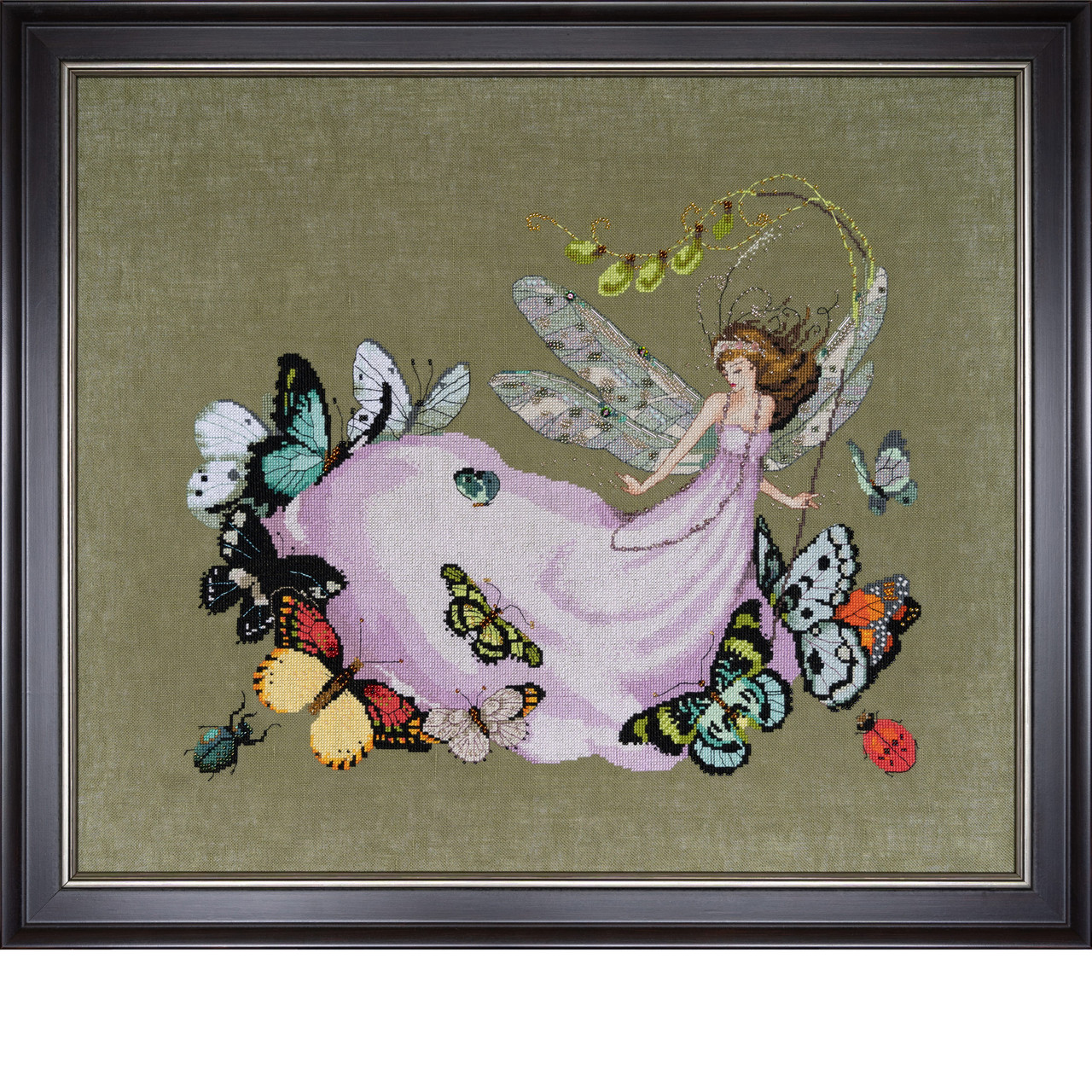 Delphine's Butterfly Brigade Cross Stitch Kit Chart Beads Silk