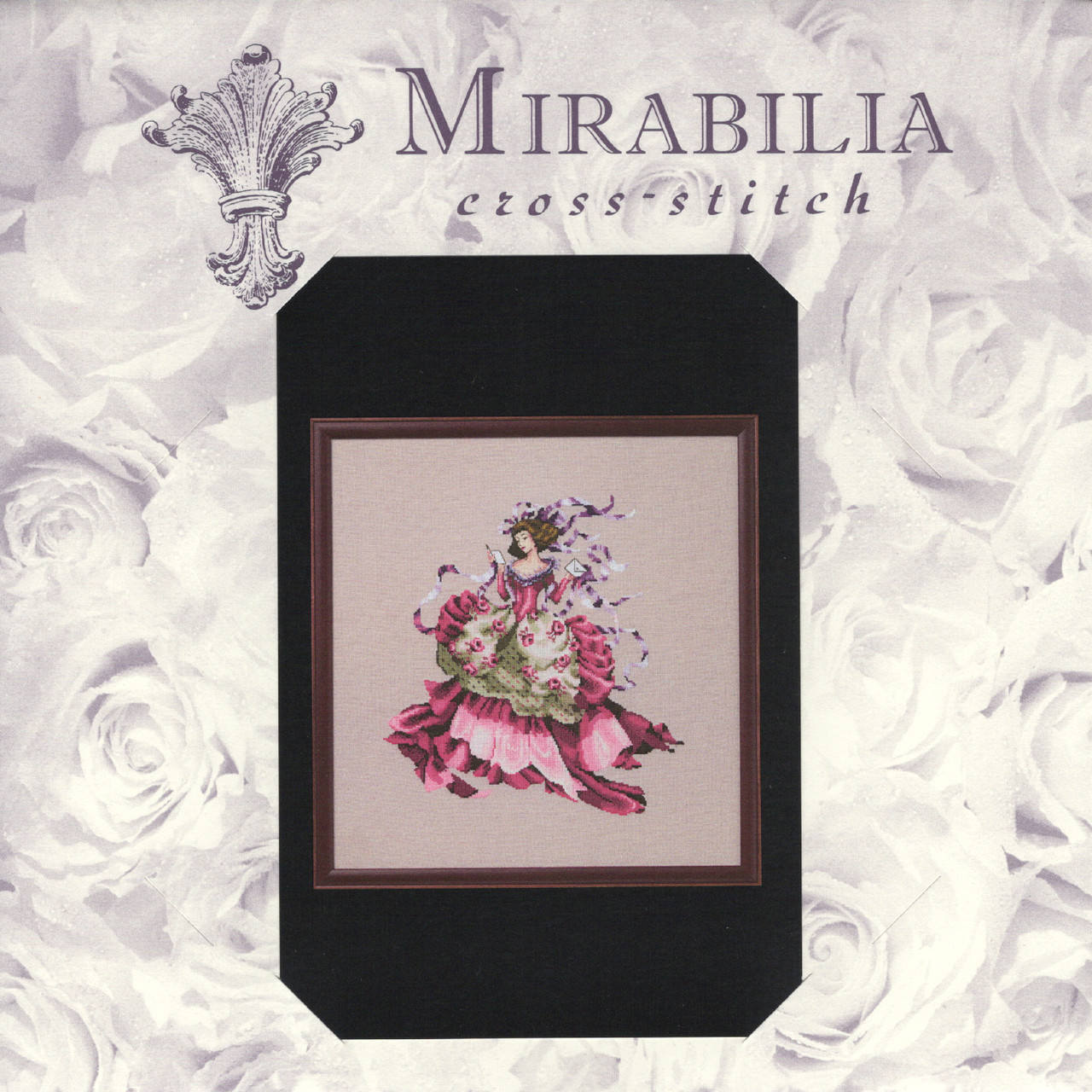Pretty in Pink Cross Stitch Kit Chart Beads Mirabilia Nora Corbett