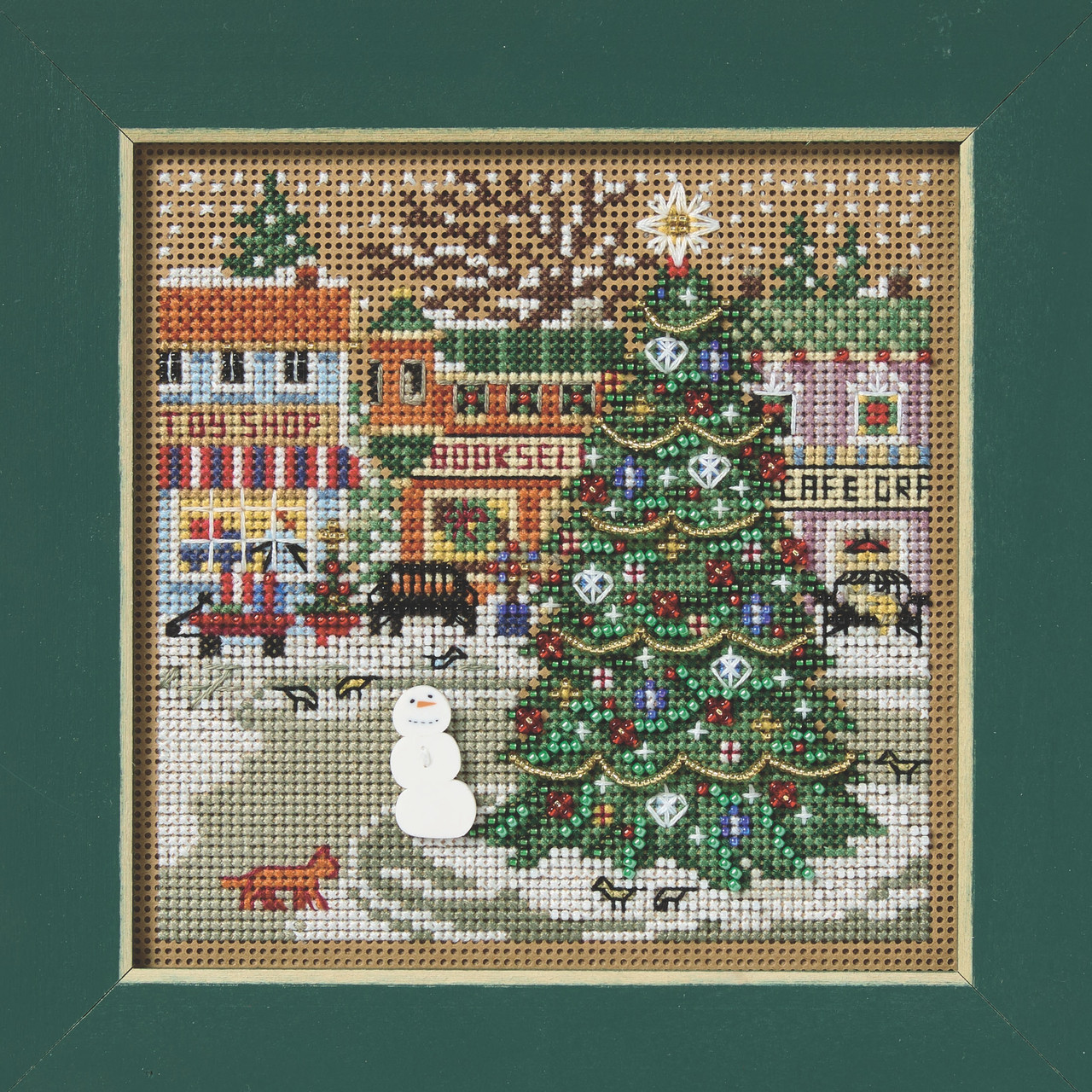 NATAL DESIGN - HALEF TRACK PRODUCTS×NATAL DESIGN Holiday Square Cross Stitch Kit Mill Hill 2025 Buttons Beads