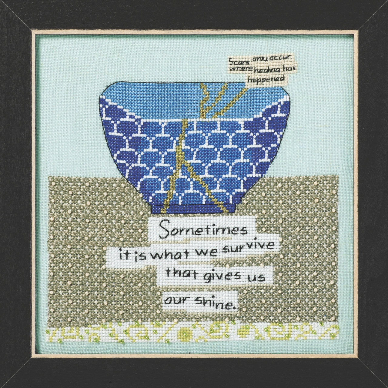 Give Us Our Shine Beaded Cross Stitch Kit Curly Girl 2025 Mill Hill CG302514