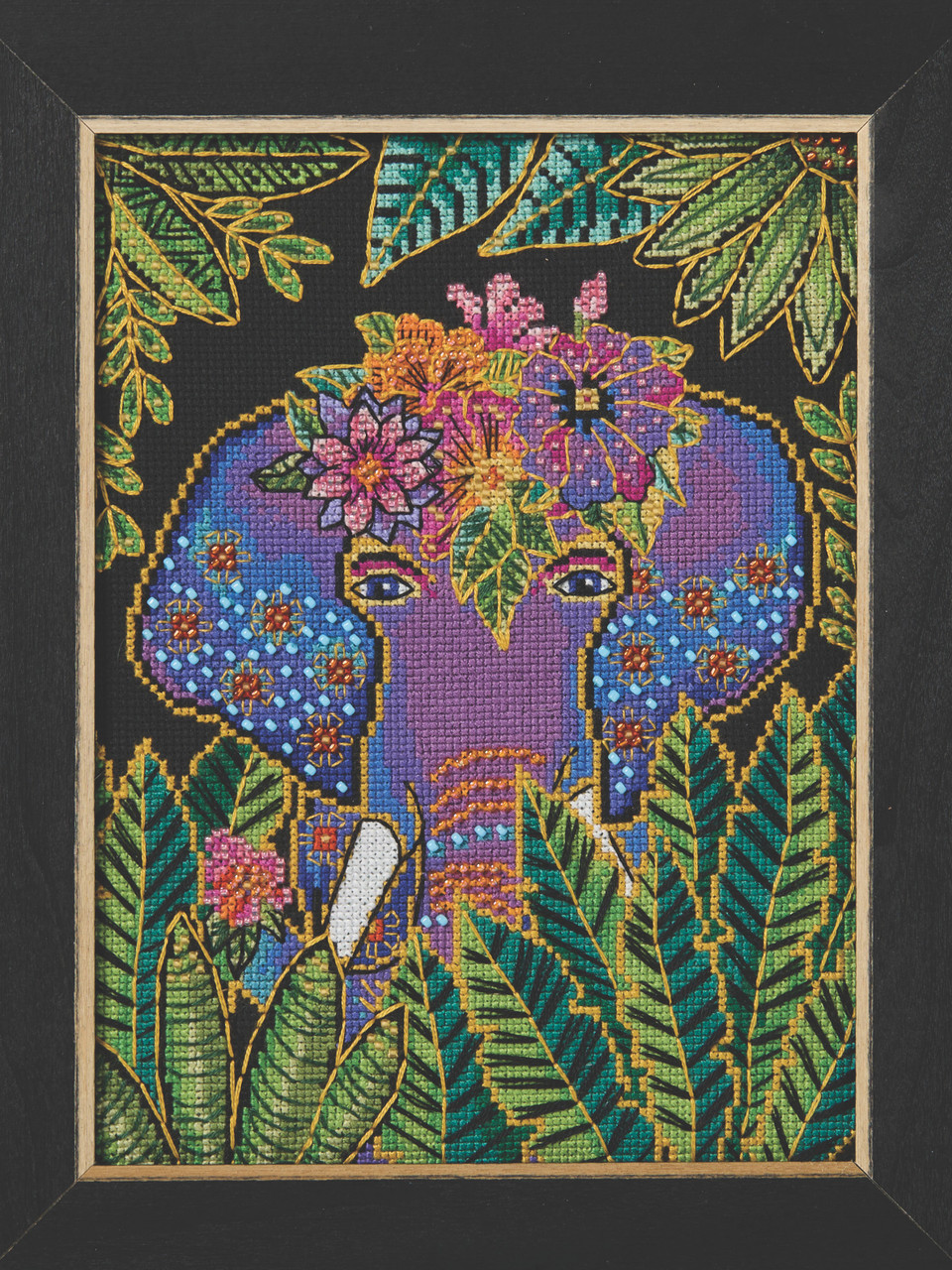 Elephant Cross Stitch Kit Mill Hill 2026 Laurel Burch LB302613