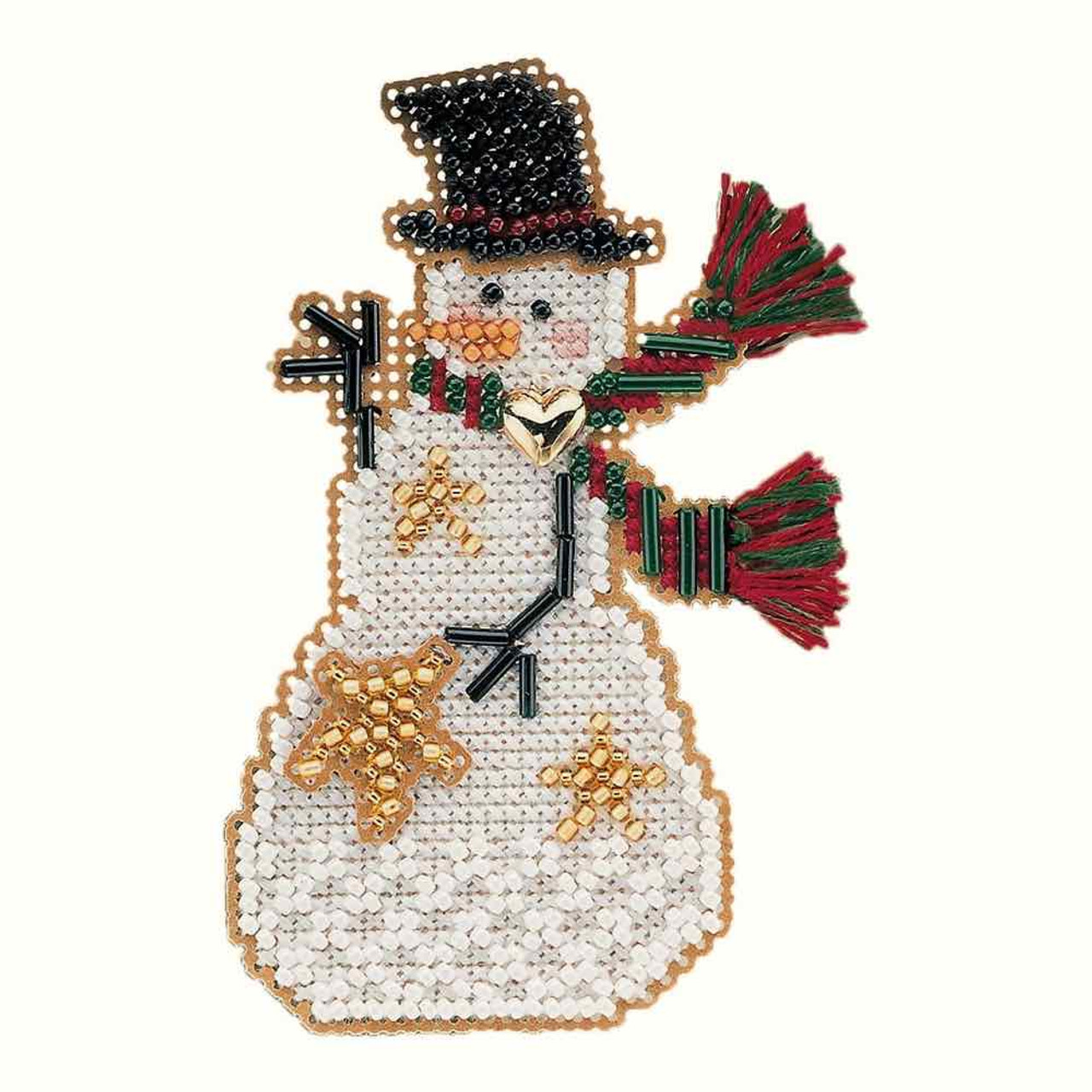 Star Snow Charmer Beaded Christmas Holiday Ornament Kit Mill Hill 2001