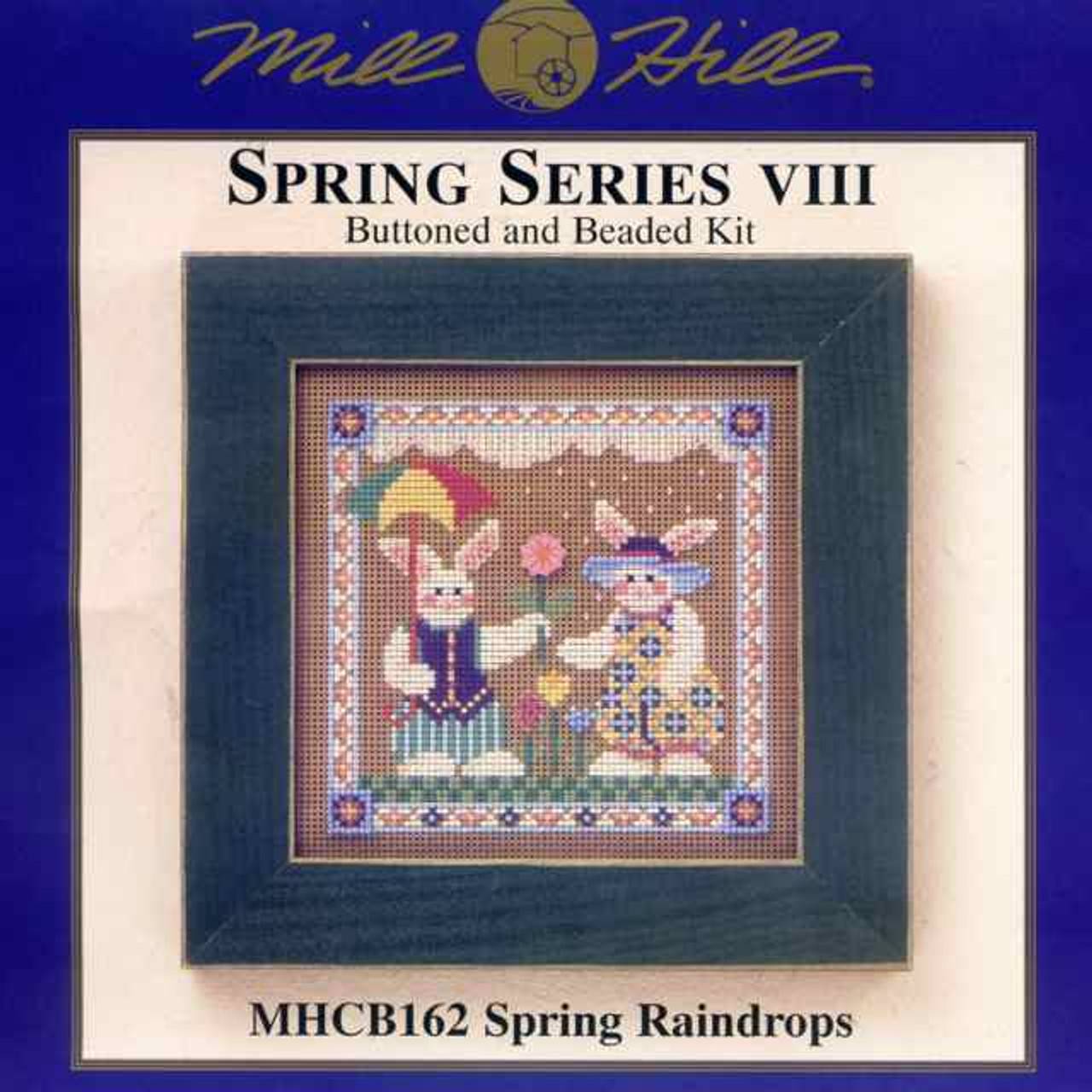 Spring Raindrops Cross Stitch Kit Mill Hill 2001 Buttons & Beads