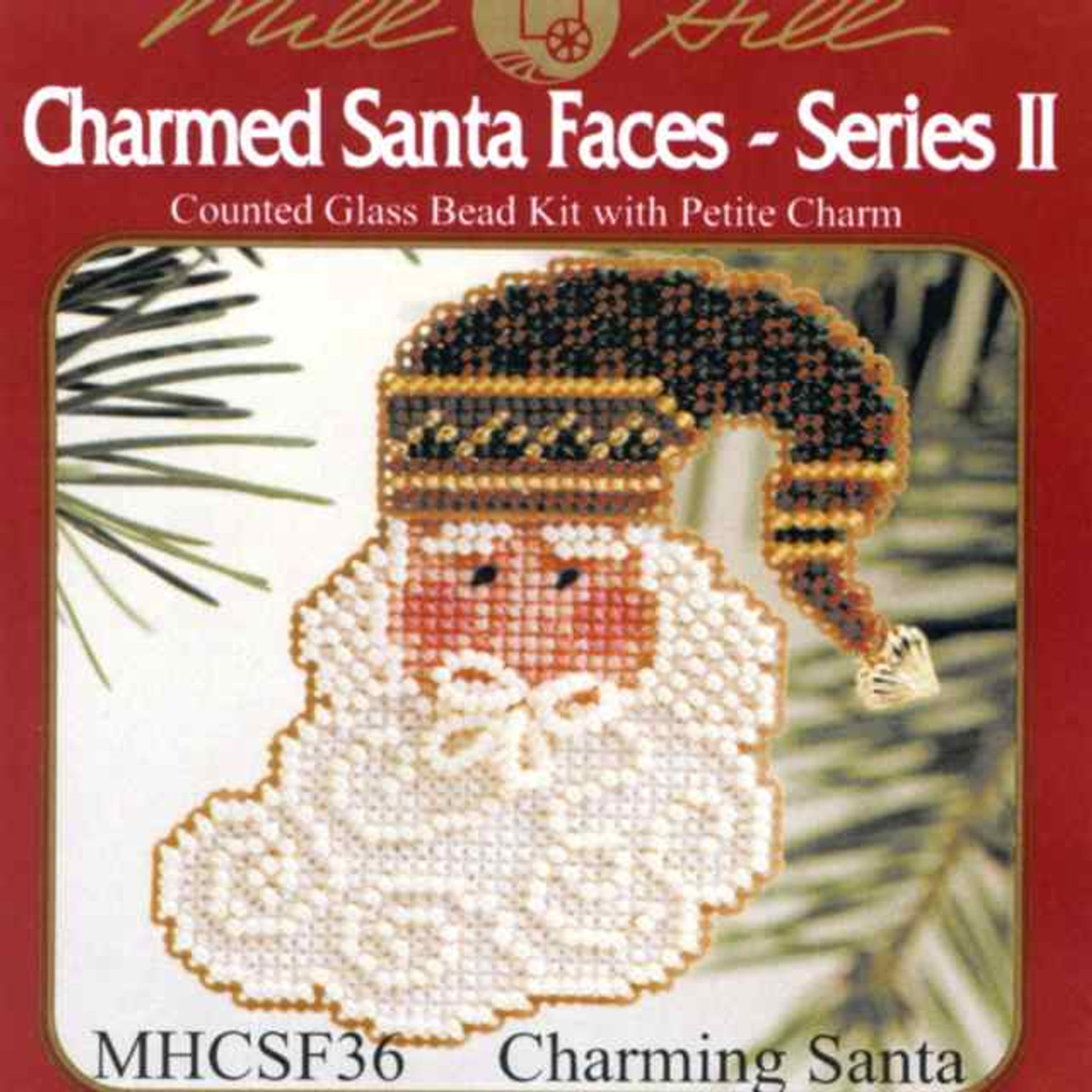 Charming Santa Beaded Ornament Kit Mill Hill 2002 Charmed Santa Faces