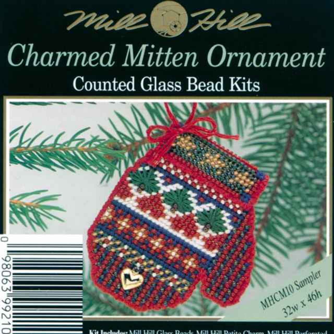 Mac Cheese Beaded Counted Cross Stitch Ornament Kit Mill Hill 2020 Mouse  Trilogy MH192012