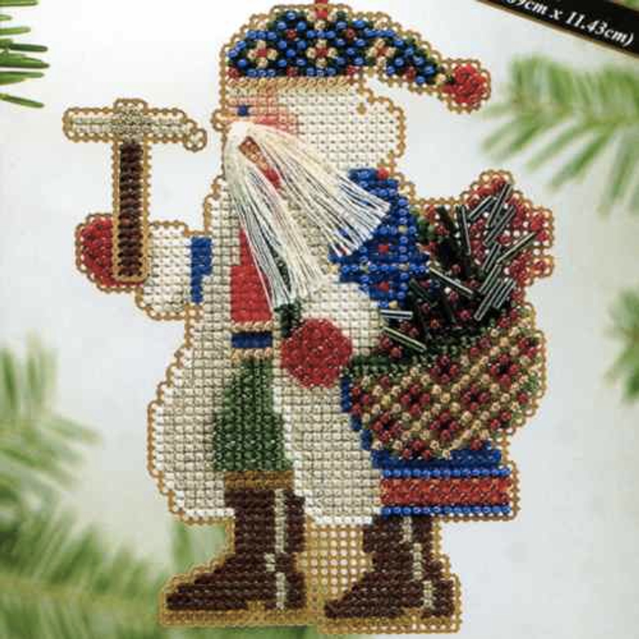 Mt Whitney Santa Bead Ornament Kit Mill Hill 2004 Mountaineer Santas