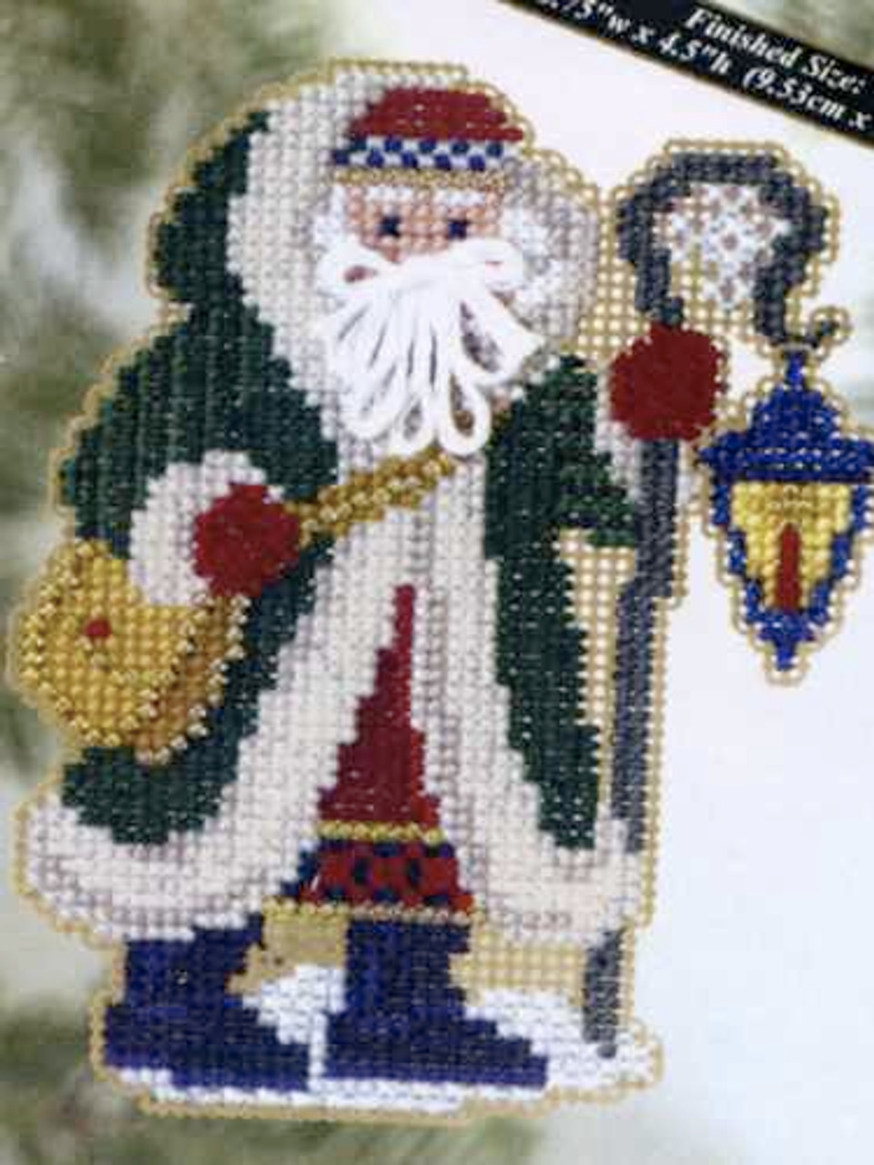 Glacier Santa Bead Christmas Ornament Kit Mill Hill 2005 Polar Santas