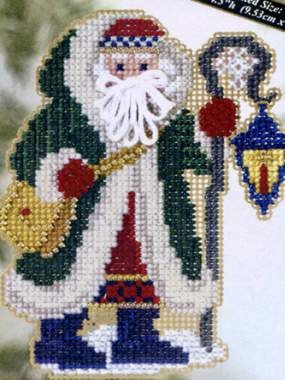 Glacier Santa Bead Christmas Ornament Kit Mill Hill 2005 Polar Santas