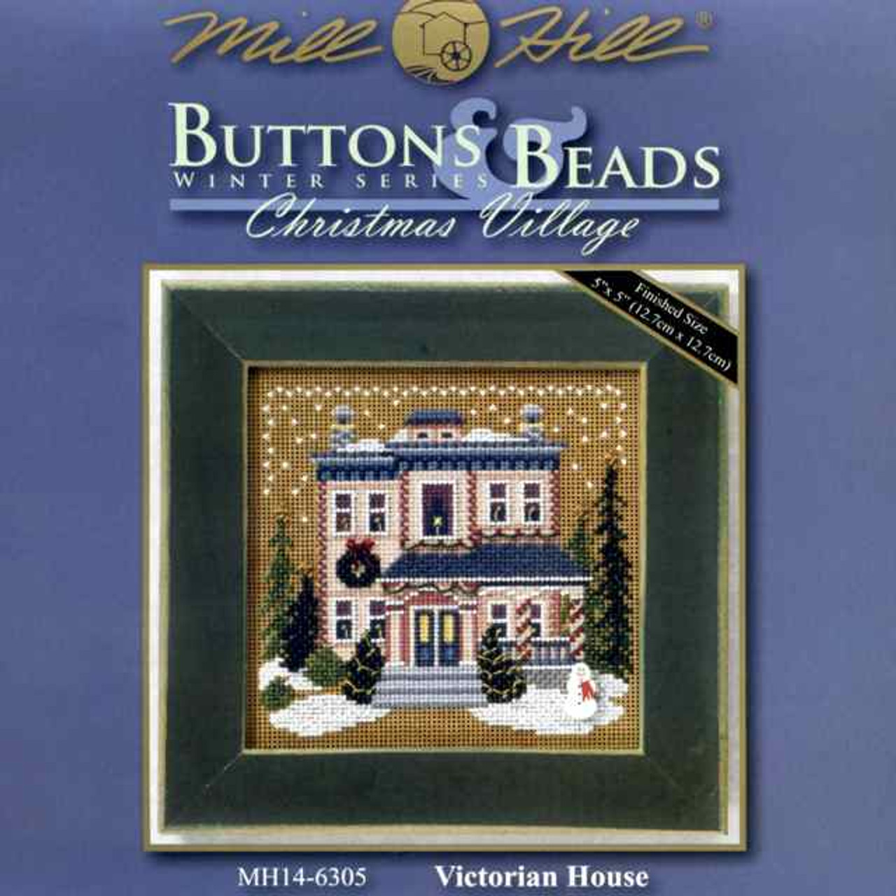 Victorian House Cross Stitch Kit Mill Hill 2006 Buttons & Beads Winter