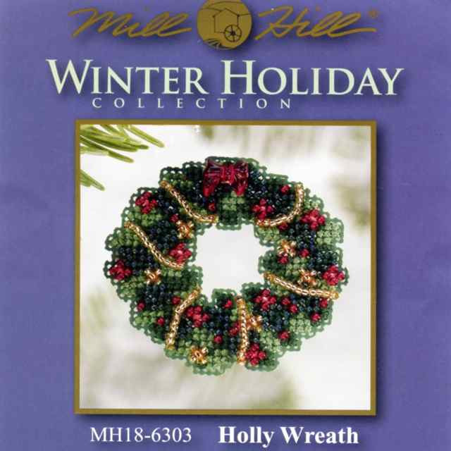 Mill Hill "Curly Ho Ho" Beaded Christmas Ornament Kit - 2004 Winter Holiday Series, Counted Cross Stitch 5 thumbnail image