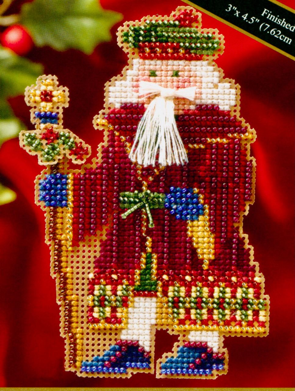 Avignon Santa Beaded Cross Stitch Kit Mill Hill 2006 Medieval Santas