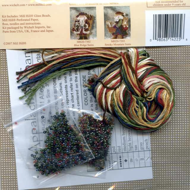 Allegheny Santa Beaded Ornament Kit Mill Hill 2007 Appalachian Santas