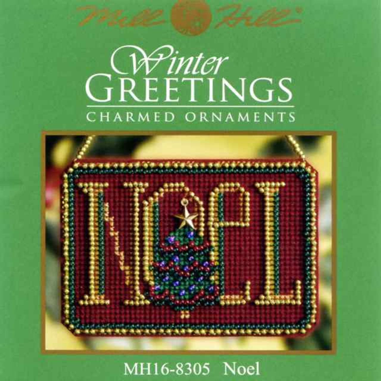 Noel Bead Christmas Ornament Kit Mill Hill 2008 Winter Greetings