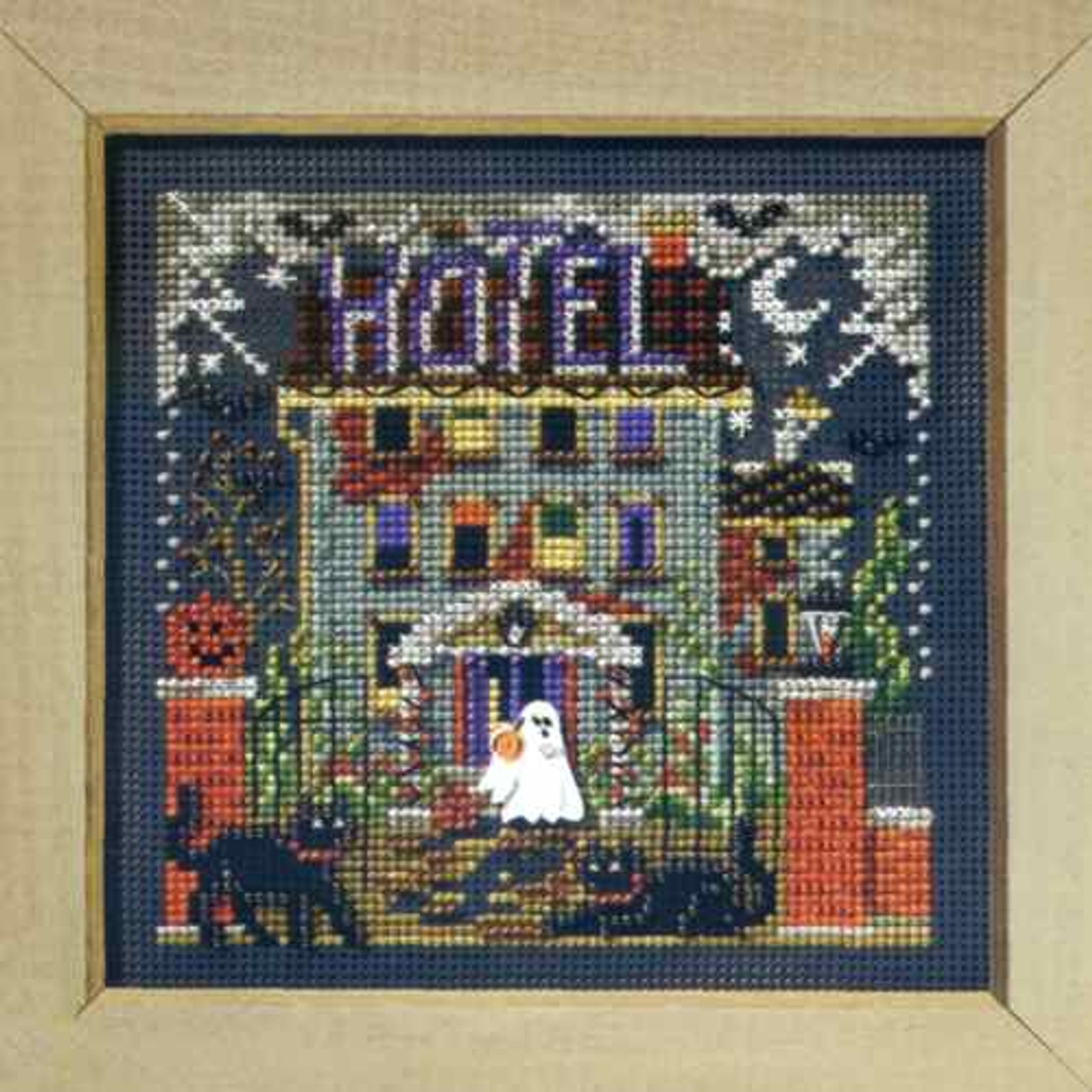 Haunted Hotel Cross Stitch Kit Mill Hill 2008 Buttons & Beads Autumn