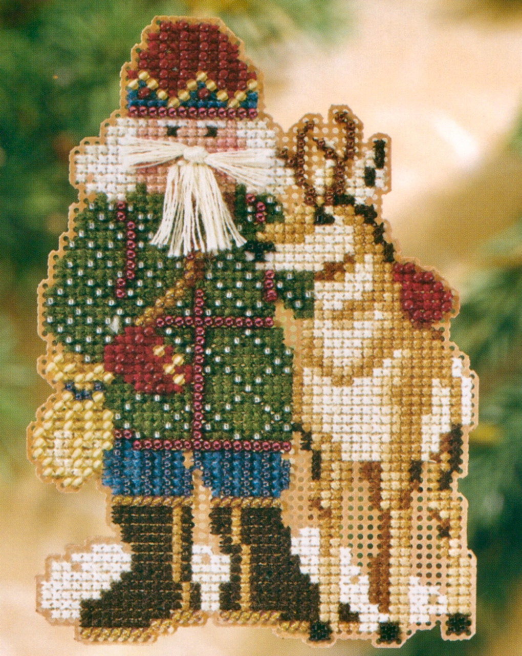 Beartooth Santa Cross Stitch Kit Mill Hill 2008 Rocky Mountain Santas