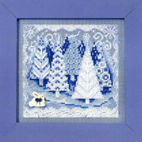 Mill Hill Reindog Beaded Cross Stitch Ornament Kit – 2009 Winter Holiday, Perforated Paper & Glass Beads