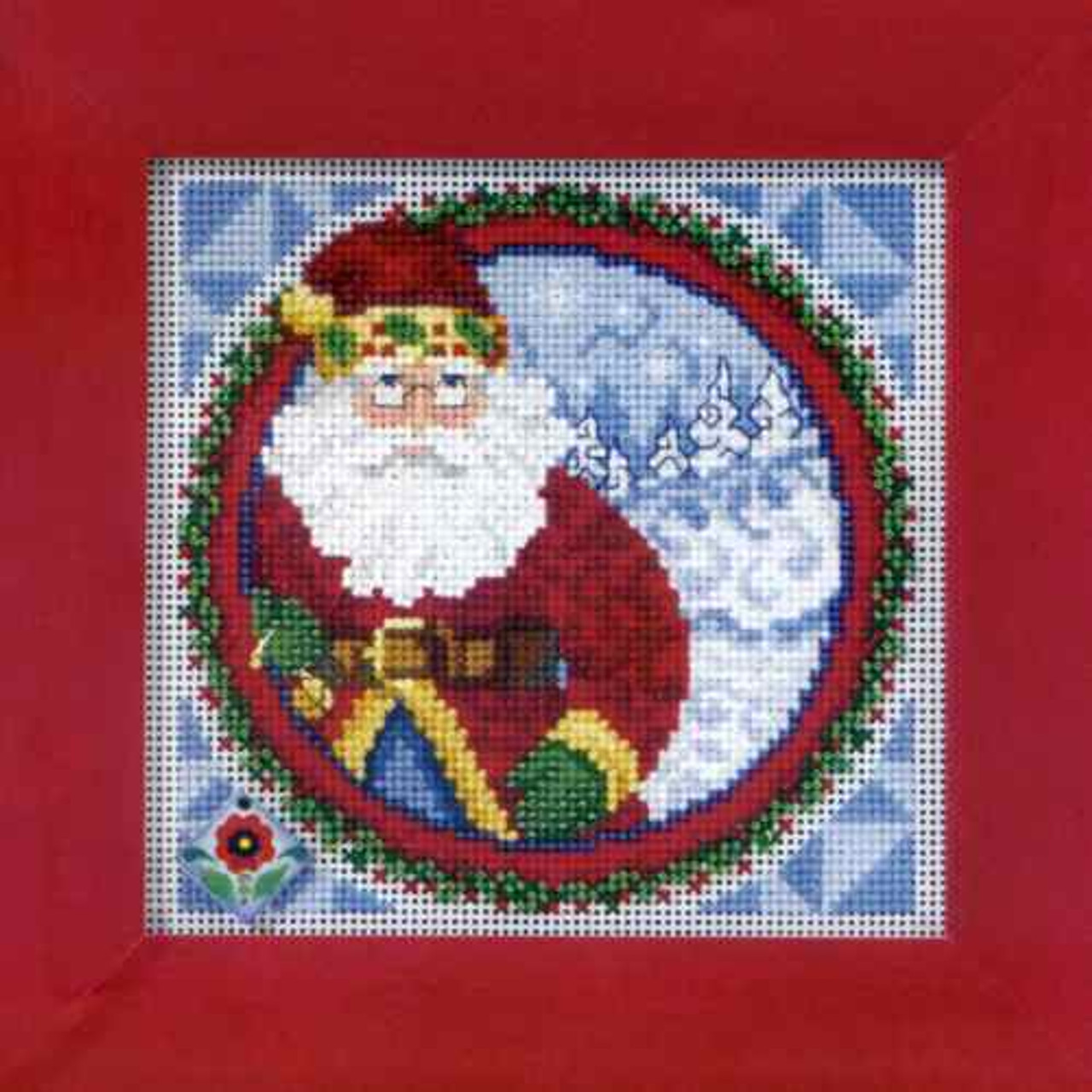 Santa Claus 2009 Bead Cross Stitch Kit Mill Hill 2009 Jim Shore Santas