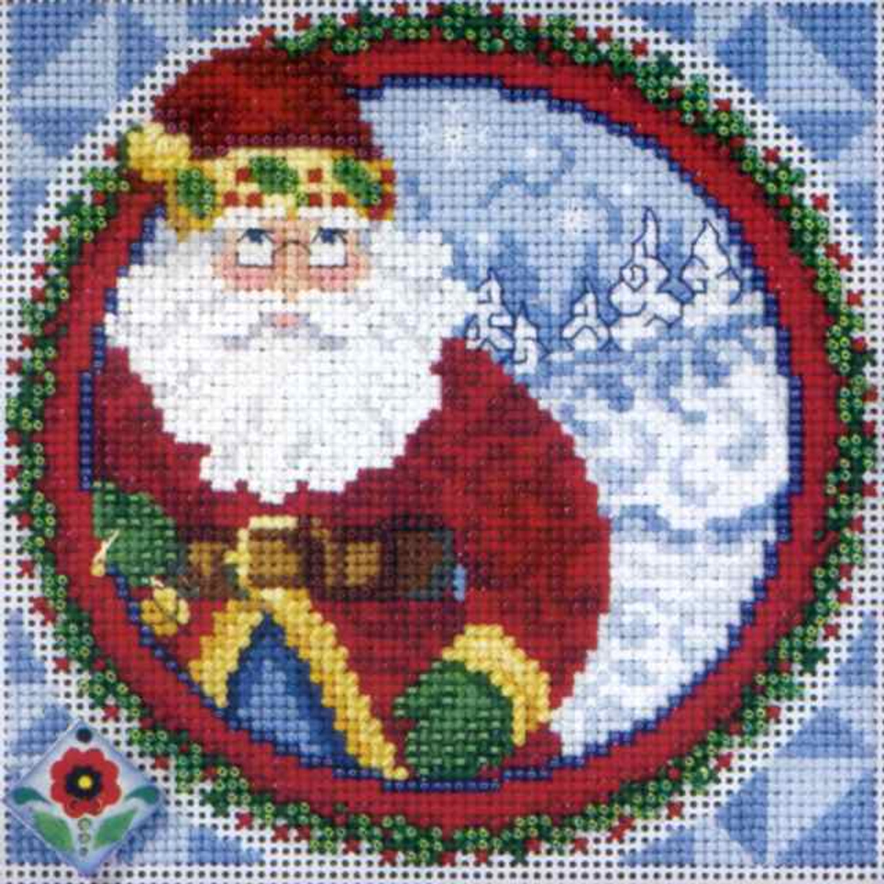 Santa Claus 2009 Bead Cross Stitch Kit Mill Hill 2009 Jim Shore Santas