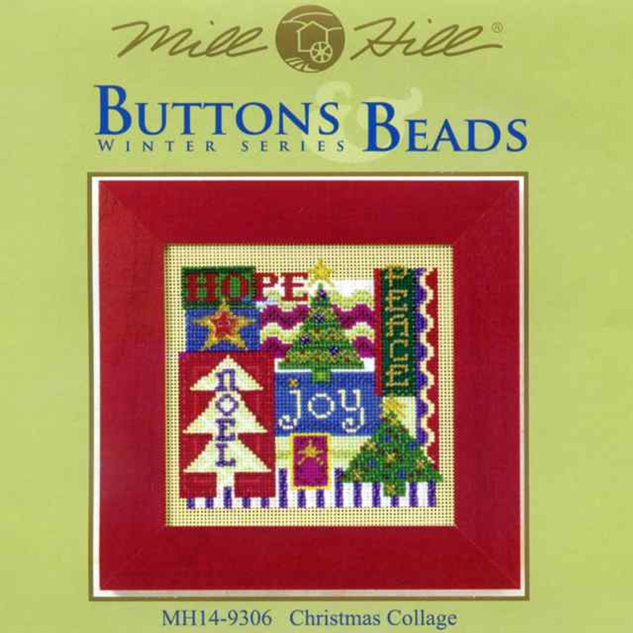 Christmas Collage Holiday Kit Mill Hill 2009 Buttons & Beads Winter