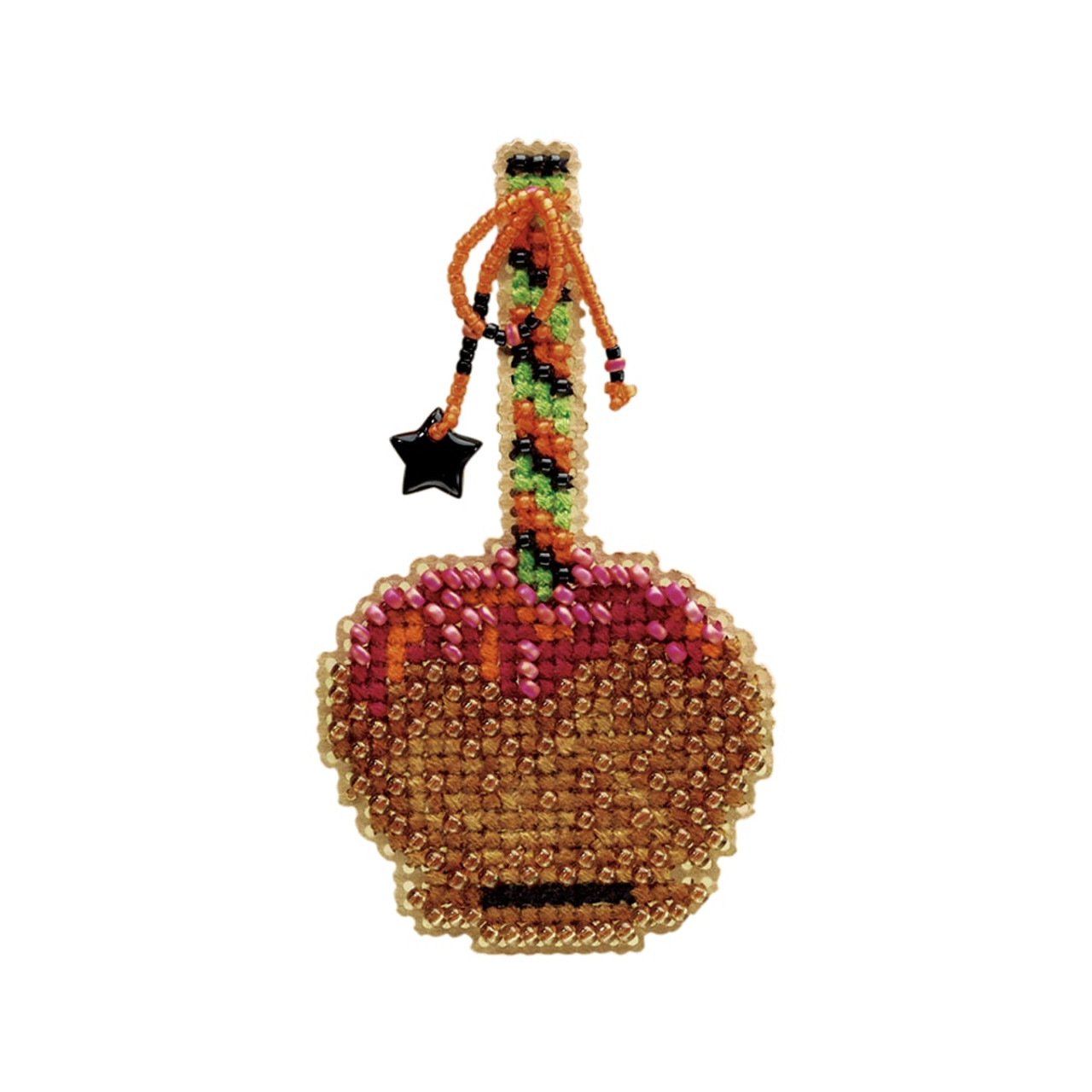 Caramel Apple Halloween Beaded Kit Mill Hill 2009 Autumn Harvest