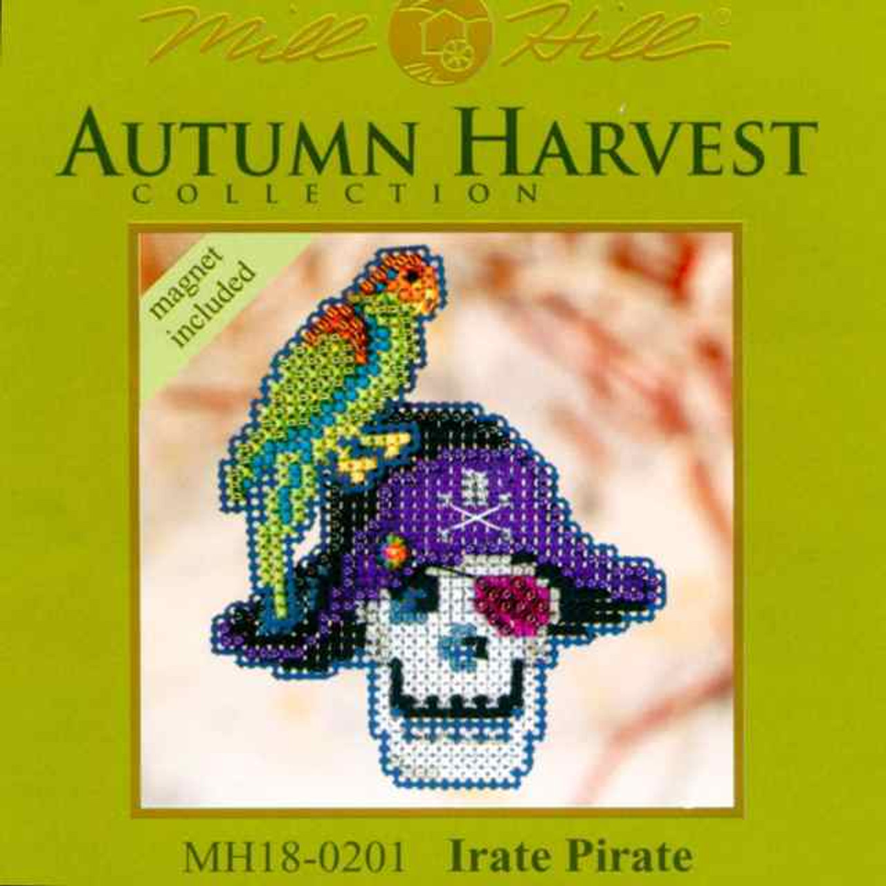 Irate Pirate Halloween Bead Ornament Kit Mill Hill 2010 Autumn Harvest