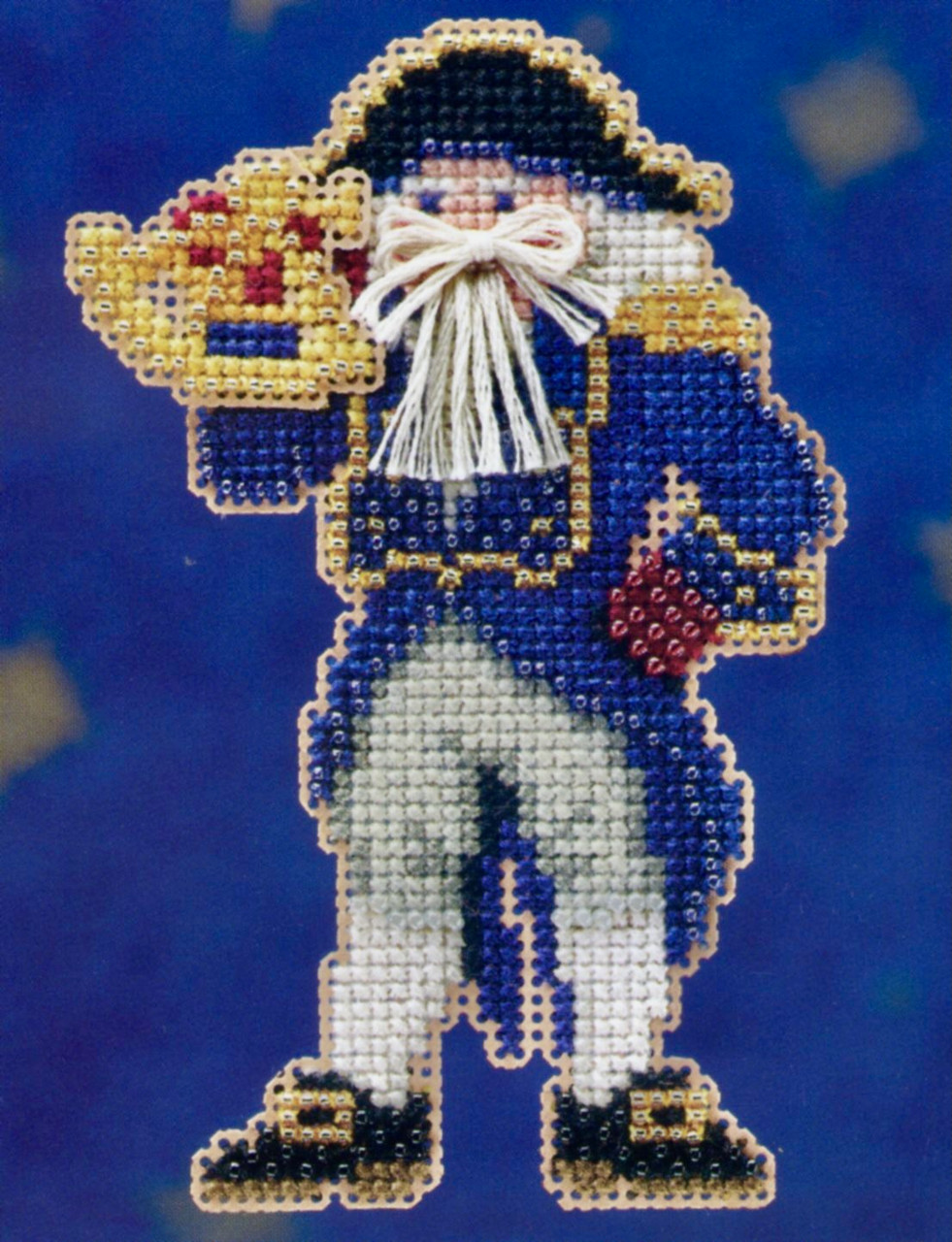 Captain Santa Beaded Ornament Kit Mill Hill 2010 Seafaring Santas