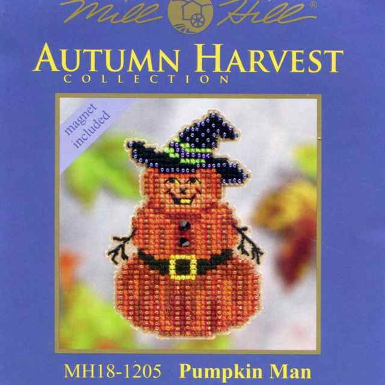 Pumpkin Man Halloween Bead Ornament Kit Mill Hill 2011 Autumn Harvest