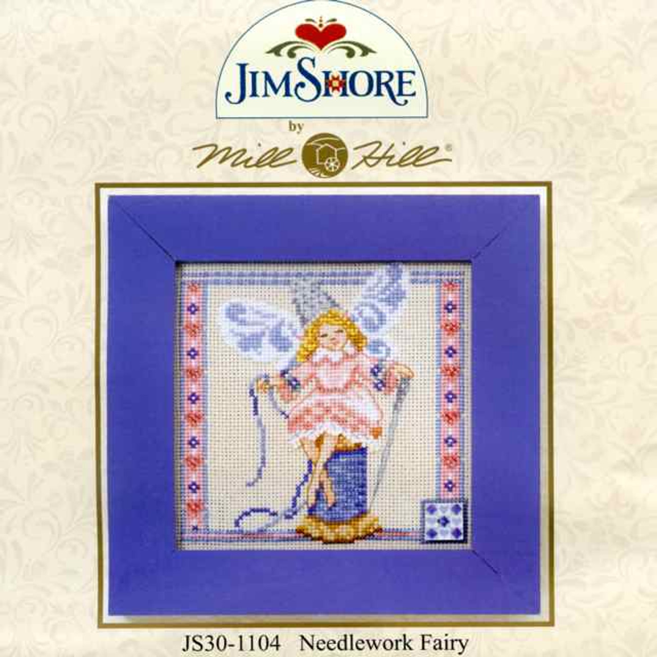 Kitty Cross Stitch Kit | Jim Shore with Mill Hill #JS20-1912