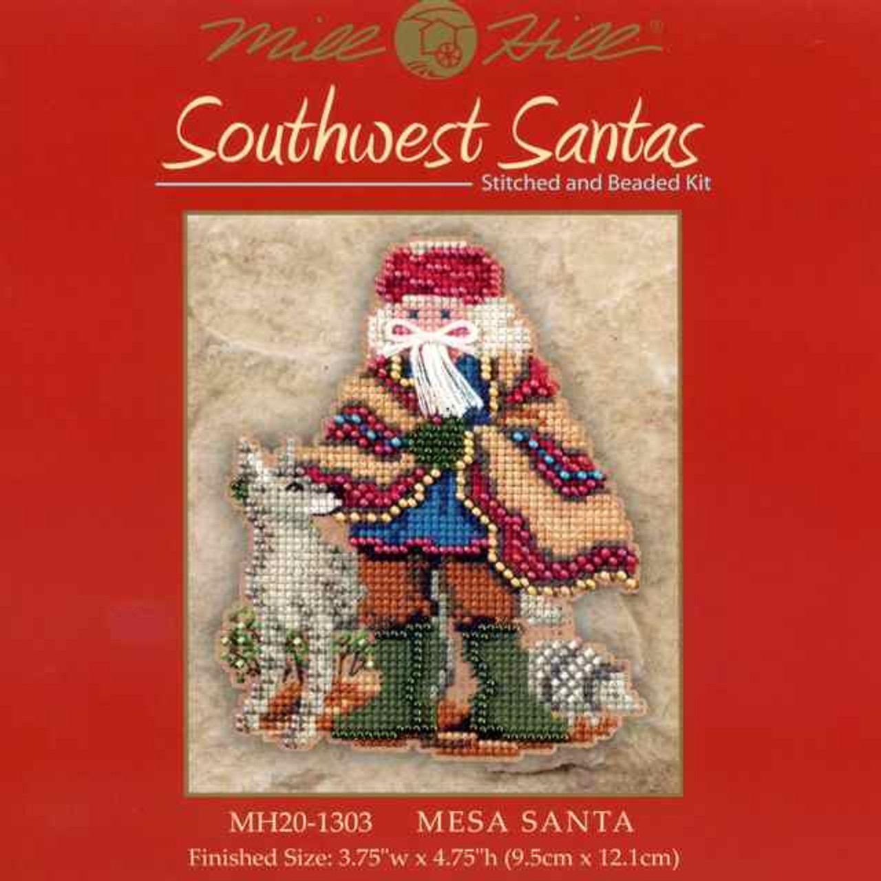 Mesa Santa Beaded Holiday Ornament Kit Mill Hill 2011 Southwest Santas