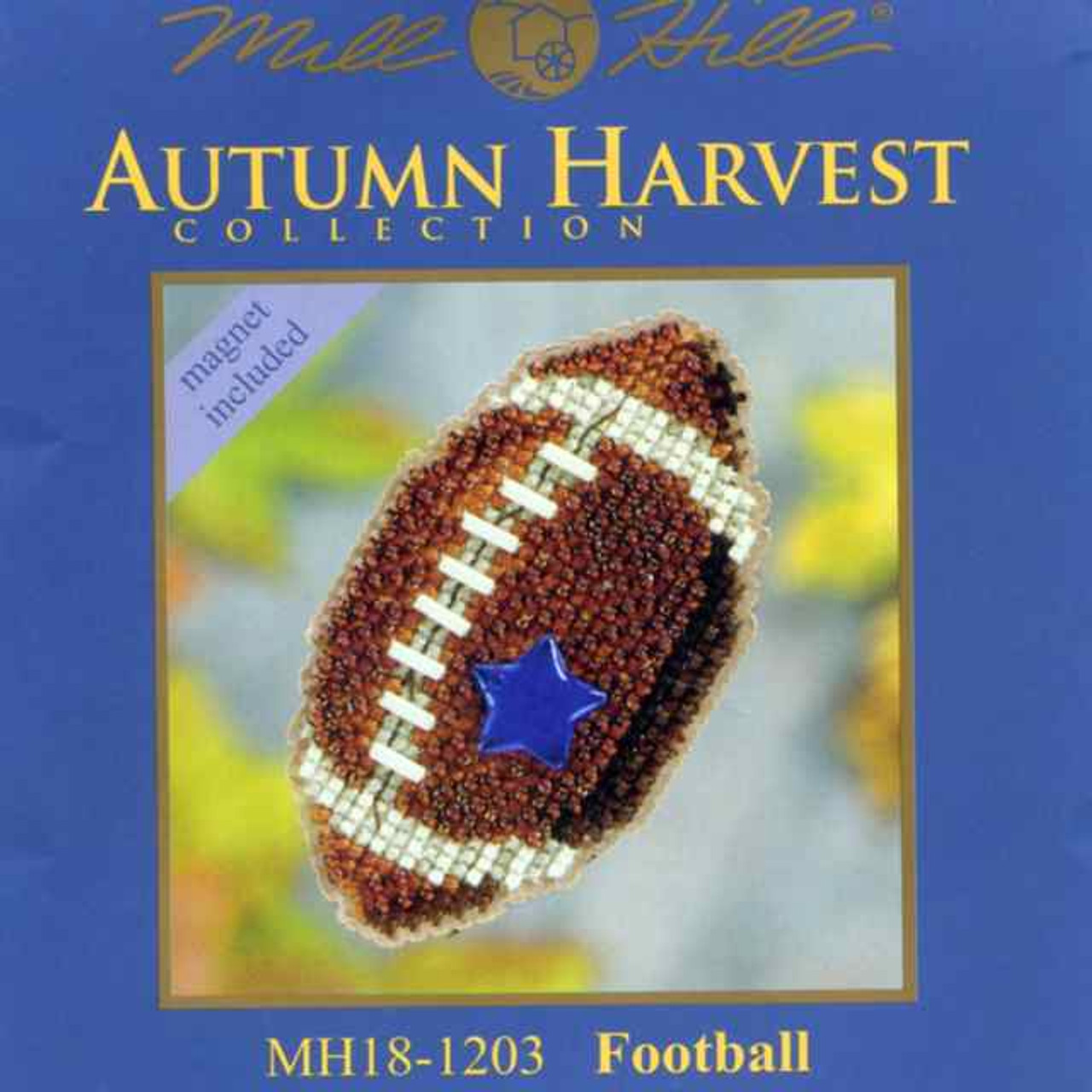 Football Bead Cross Stitch Kit Mill Hill 2011 Autumn Harvest