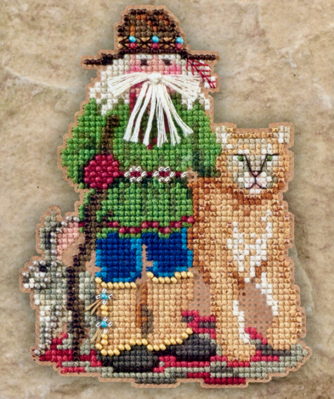 Canyon Santa Beaded Ornament Kit Mill Hill 2011 Southwest Santas
