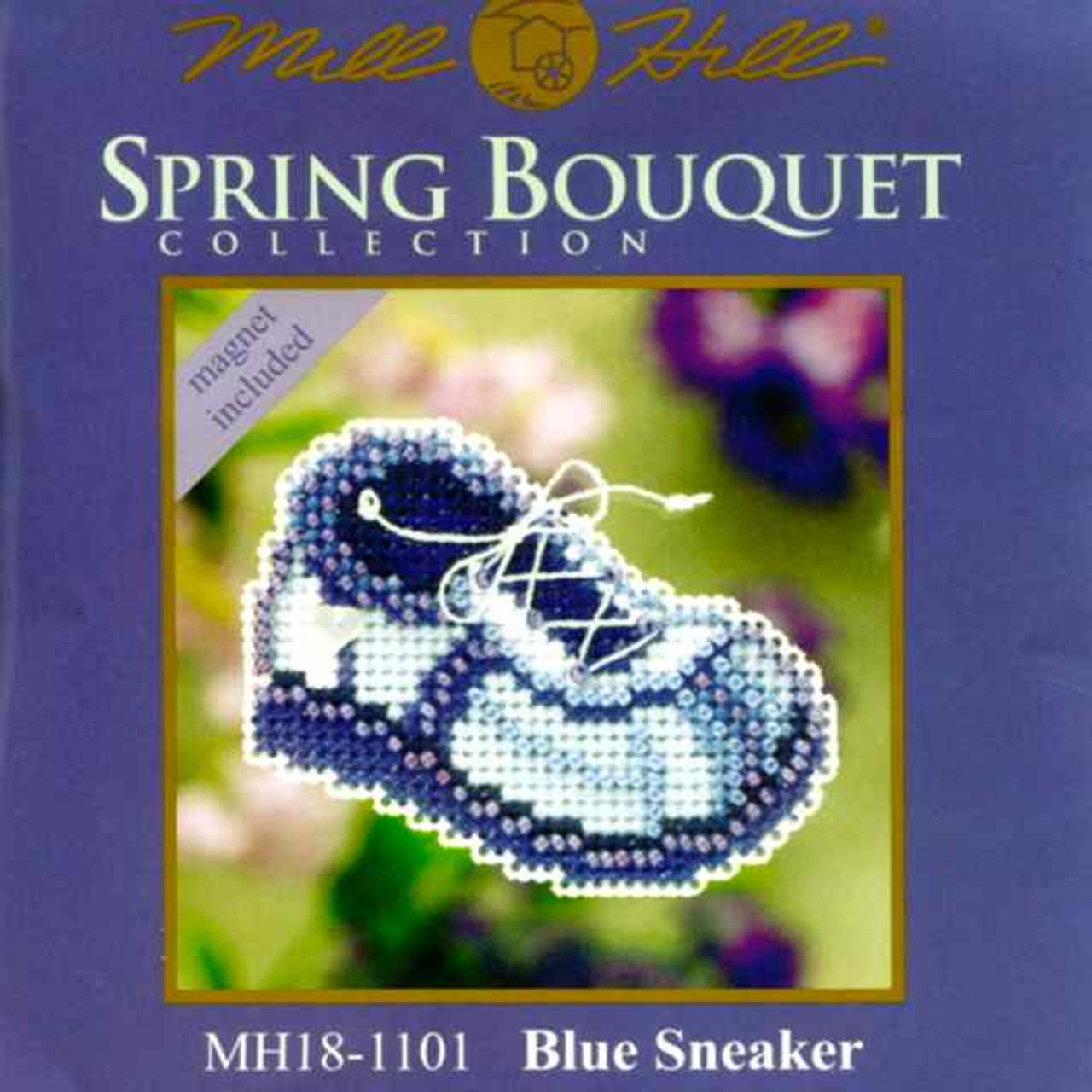 Blue Sneaker Beaded Ornament Kit Mill Hill 2011 Spring Bouquet