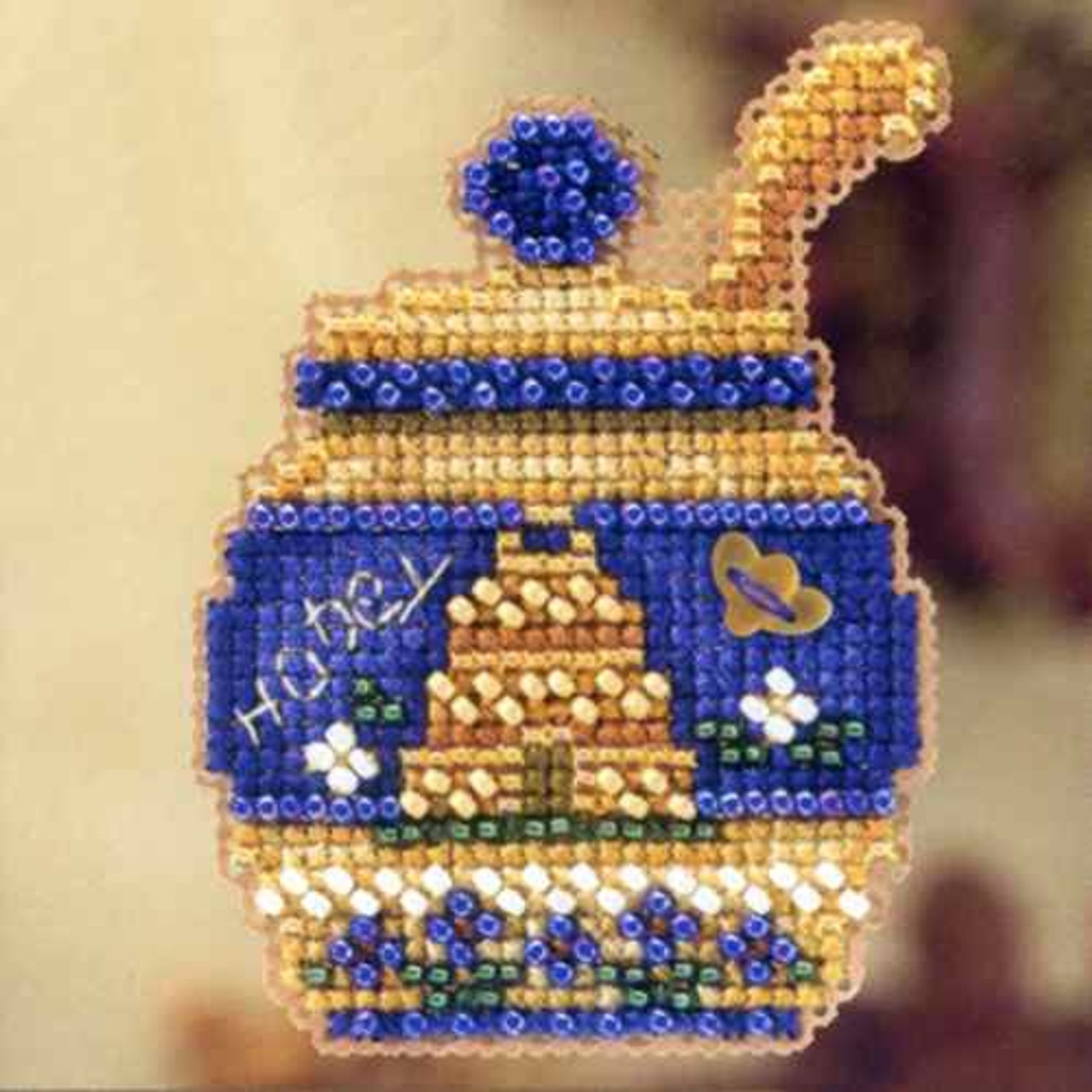 Honey Pot Beaded Cross Stitch Kit Mill Hill 2012 Autumn Harvest