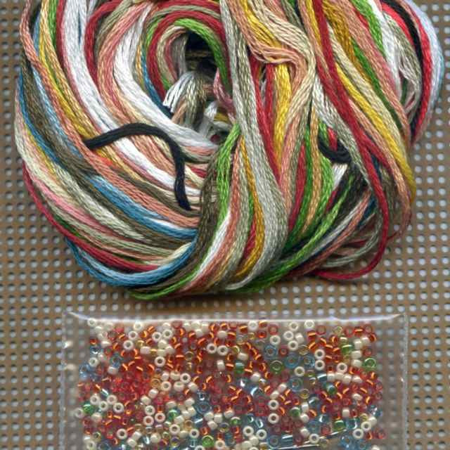 Hawaii Santa Beaded Ornament Kit Mill Hill 2012 Tropical Santas