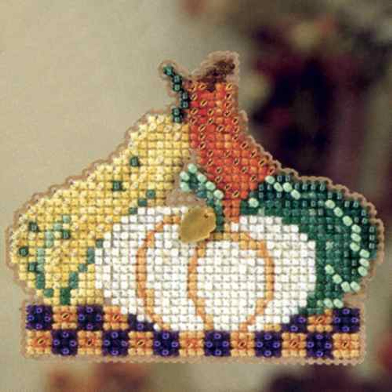 Gourds Beaded Cross Stitch Kit Mill Hill 2012 Autumn Harvest