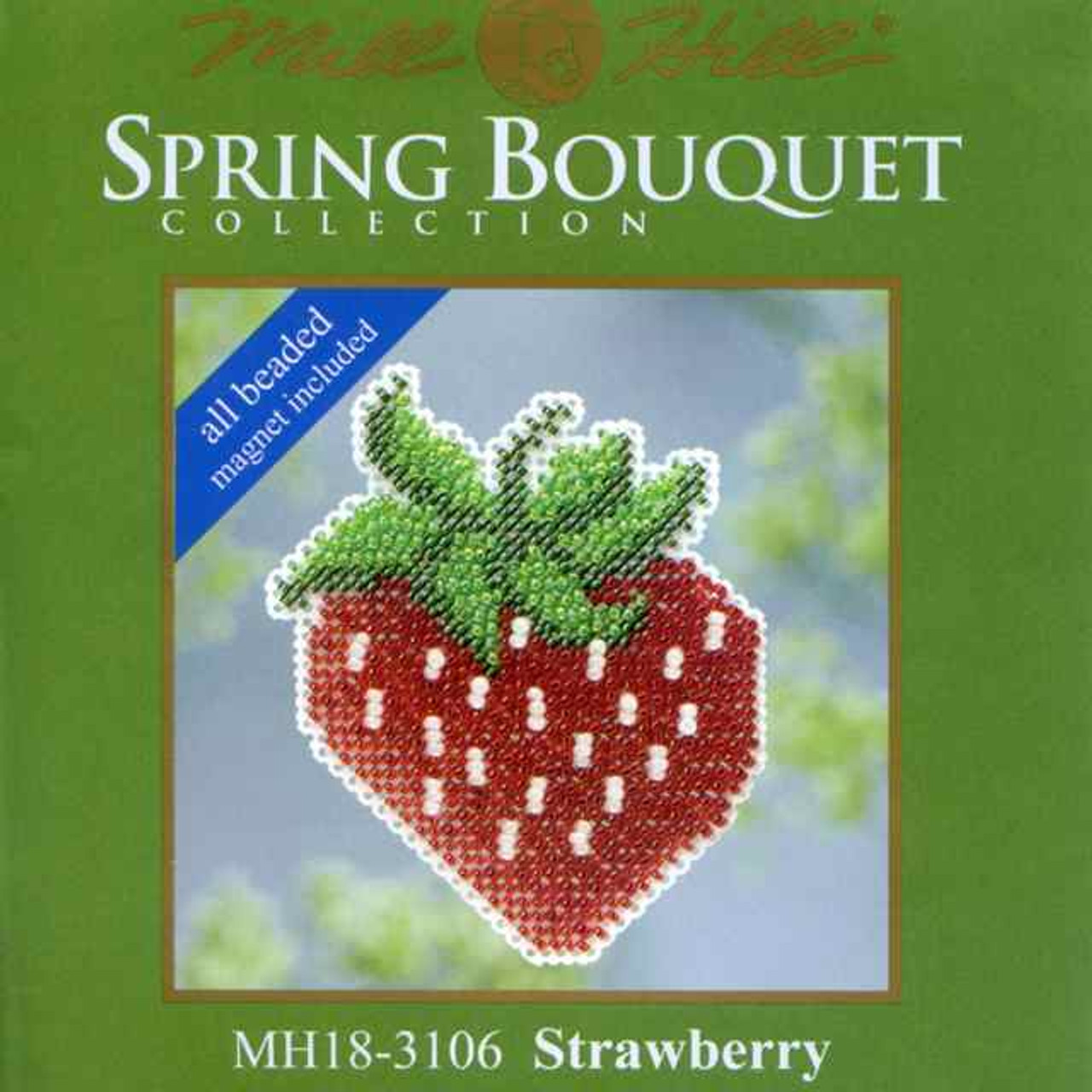 Strawberry Beaded Cross Stitch Kit Mill Hill 2013 Spring Bouquet