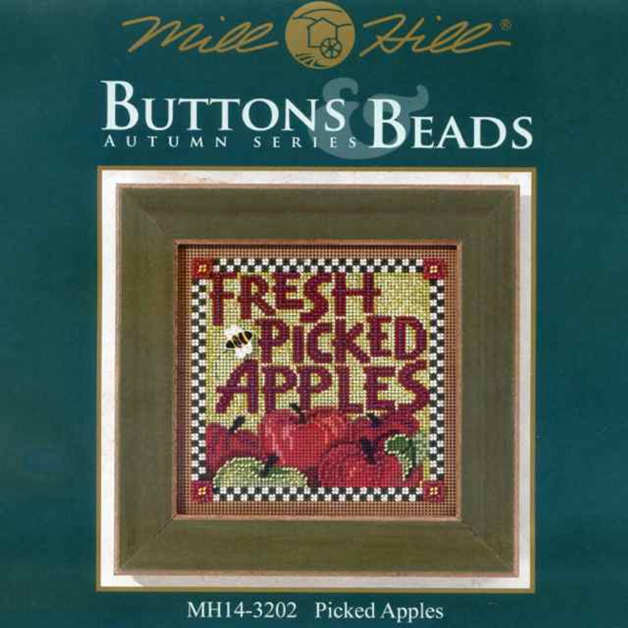 Picked Apples Cross Stitch Kit Mill Hill 2013 Buttons & Beads Autumn
