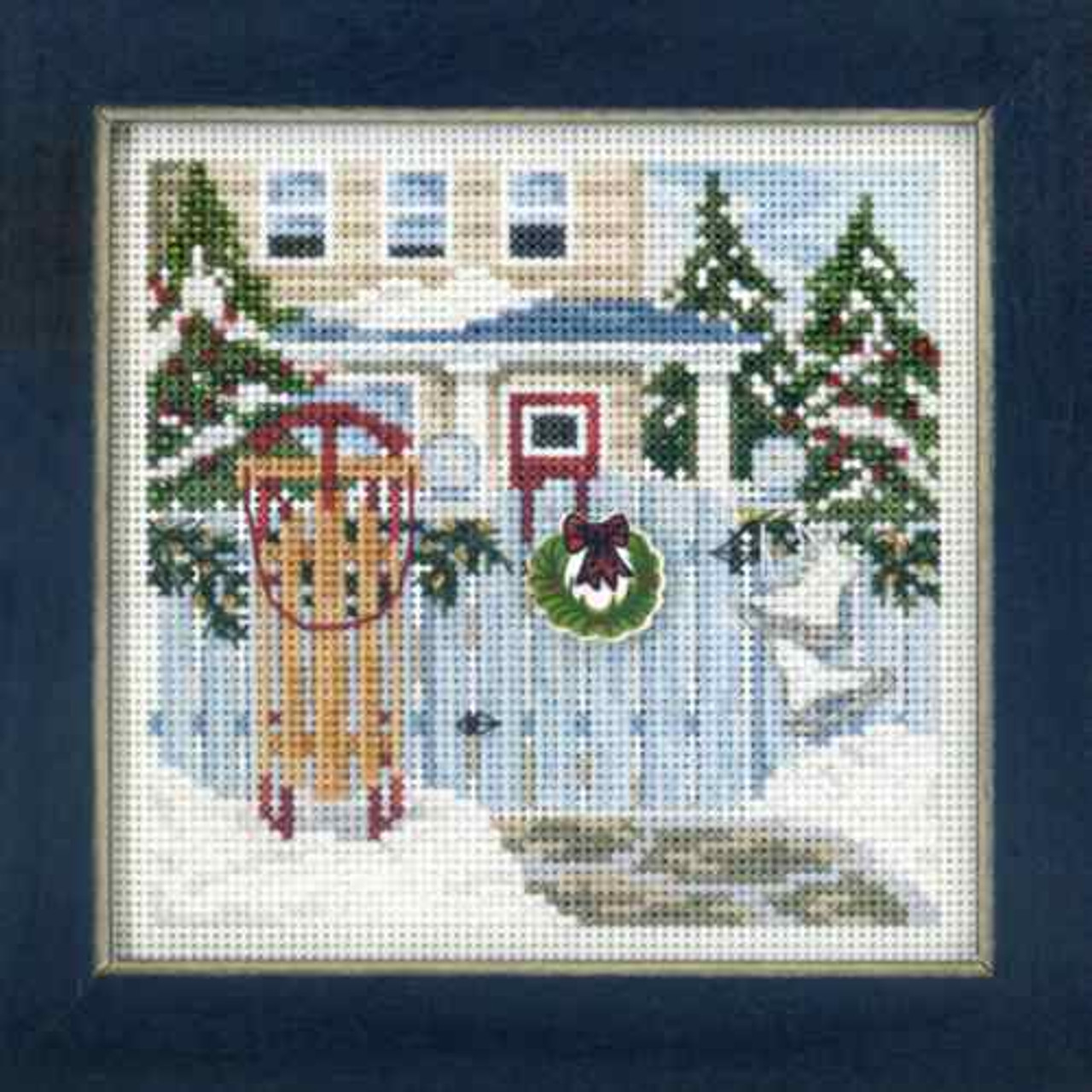 Holiday Memories Cross Stitch Mill Hill 2013 Buttons & Beads Winter