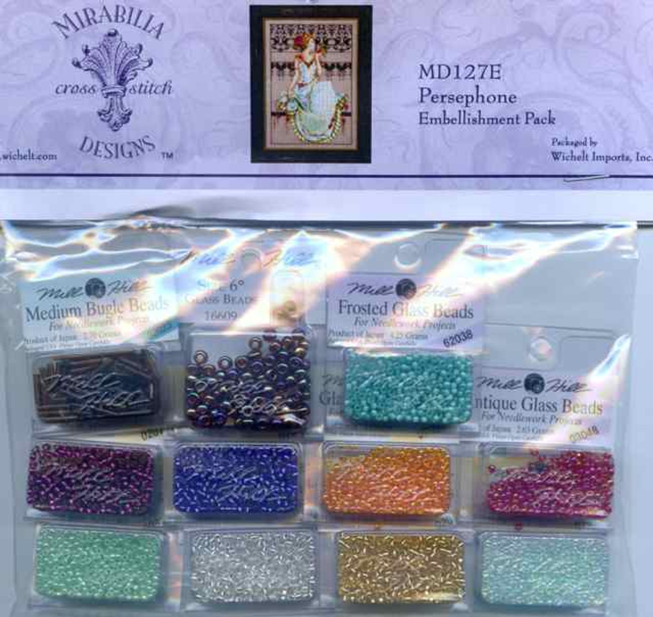 Mill Hill Bead Embellishment Pack for Persephone Kit Cross Stitch Chart Beads Silk Floss Mirabilia MD127