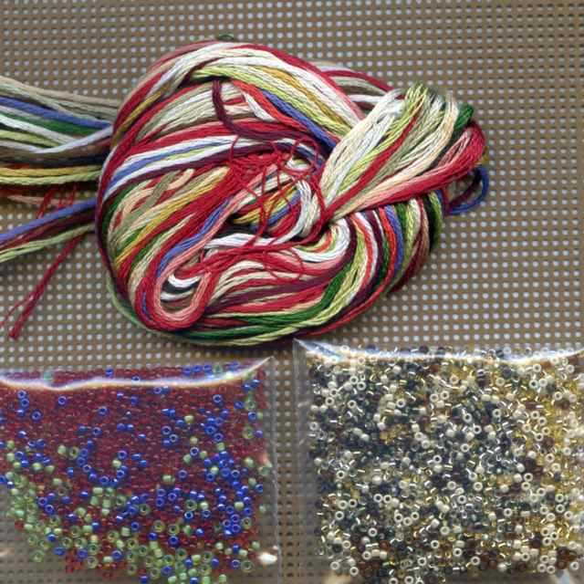 Cozy Christmas Santa Cross Stitch Kit Mill Hill 2013 Jim Shore Santas