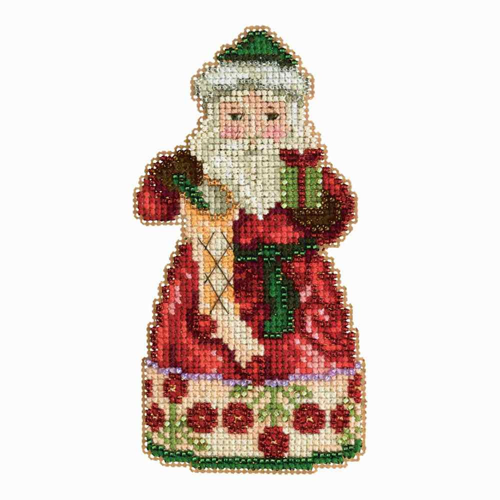 Christmas Spirit Santa Cross Stitch Kit Mill Hill 2013 Jim Shore
