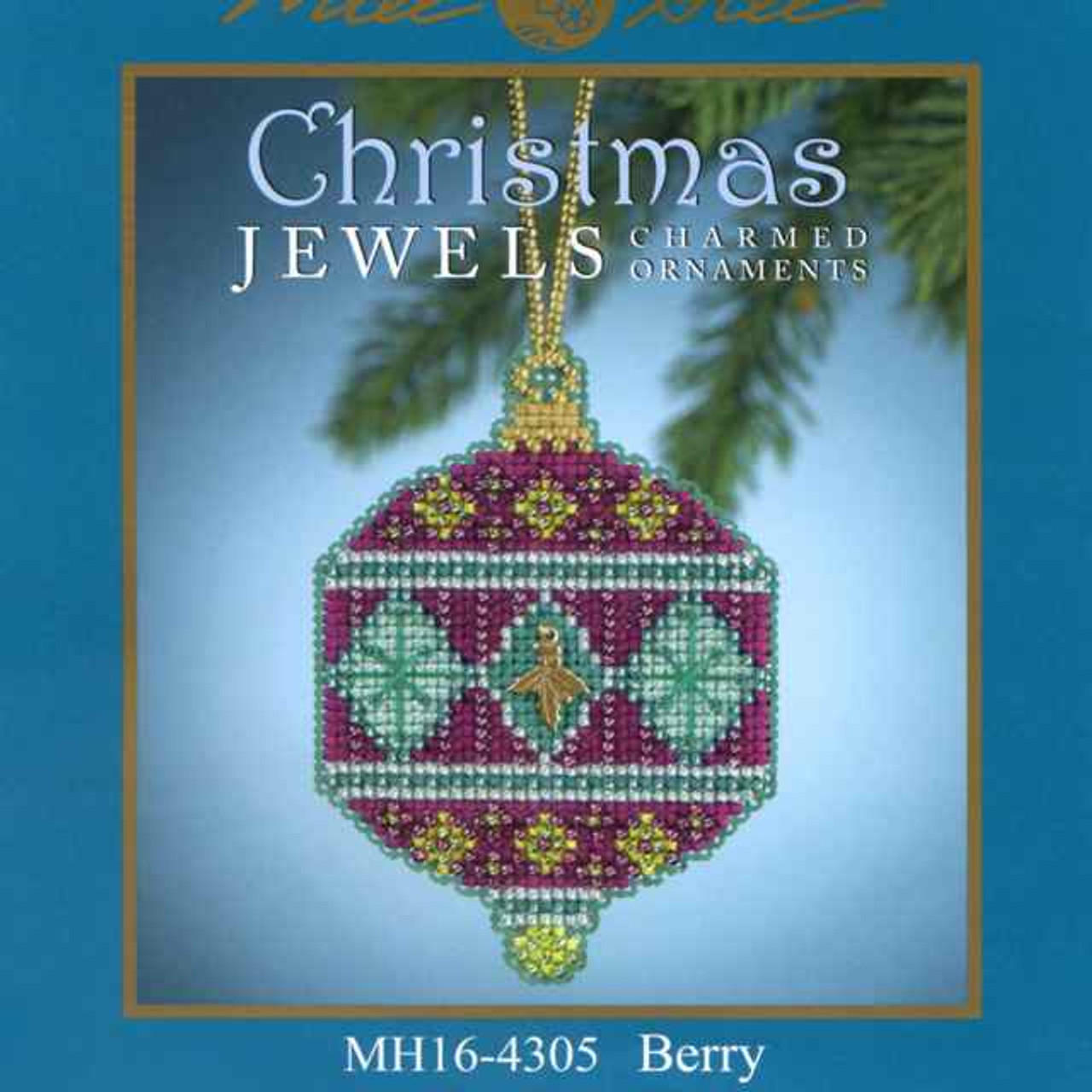  Holly Beaded Counted Cross Stitch Ornament Kit MH164303 Mill  Hill Christmas Jewels 2014 : Arts, Crafts & Sewing