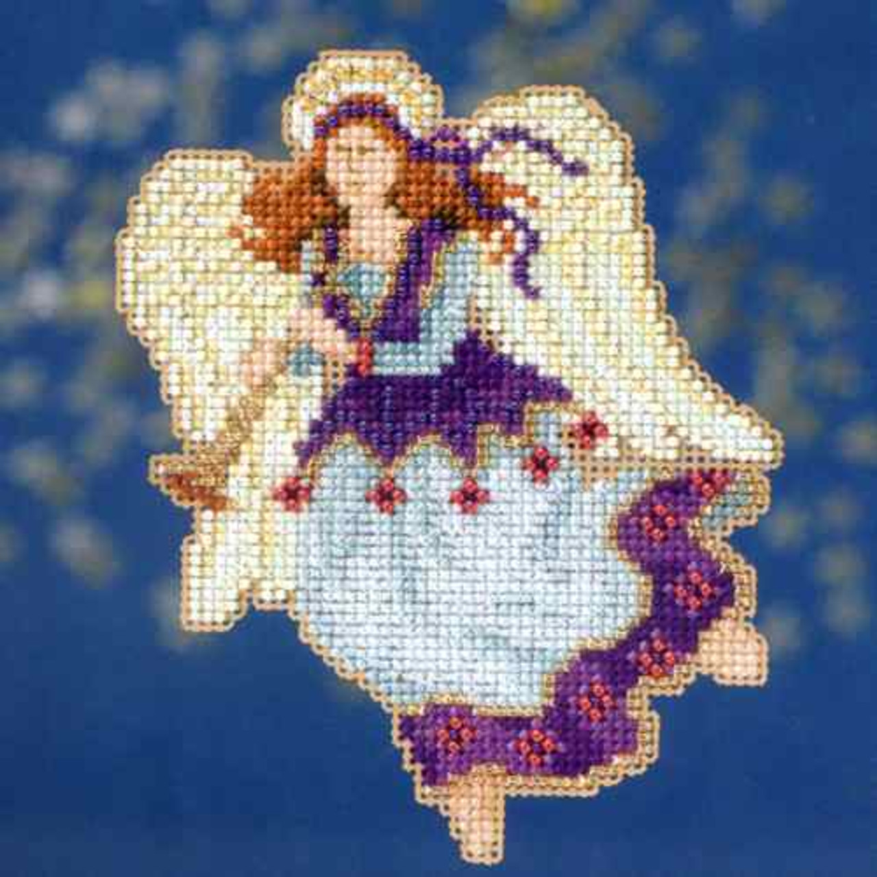 Seraphina Bead Christmas Cross Stitch Kit Mill Hill 2014 Angel Trilogy